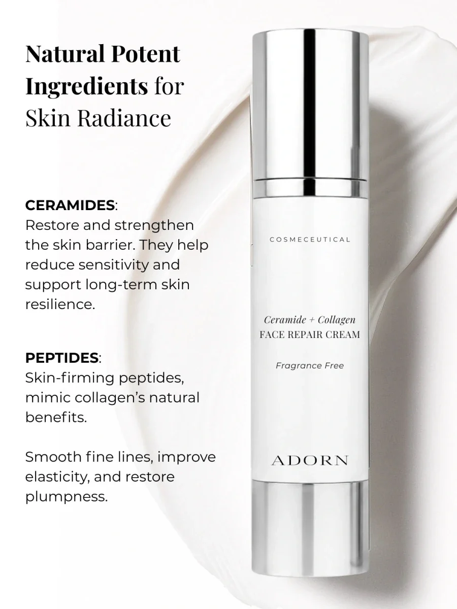 Collagen Repair Face Cream | Ceramides + Peptides - Image 2