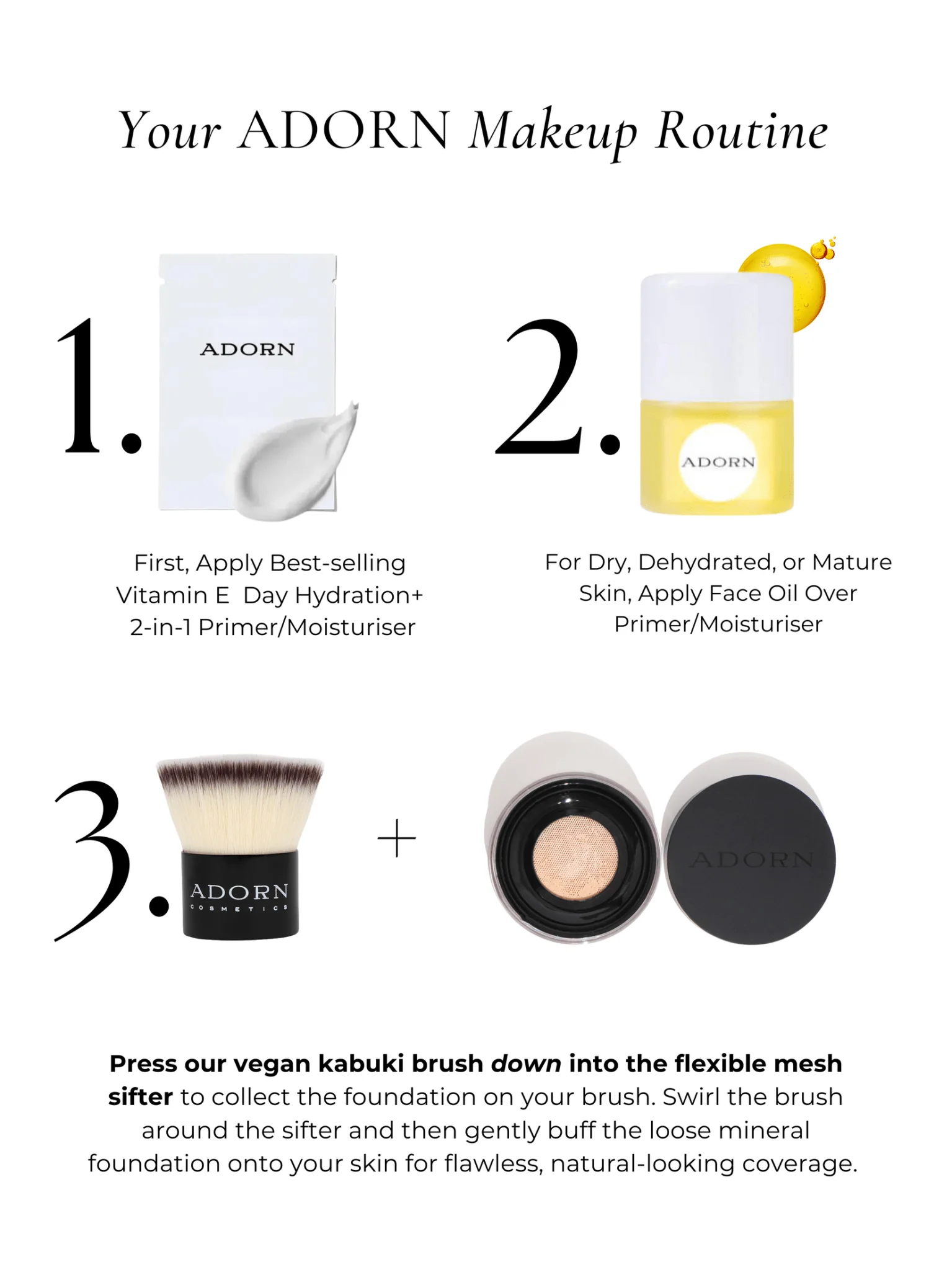 SPF Mineral Foundation + Kabuki Brush | 7 Pce Shade-Match Set - Image 4