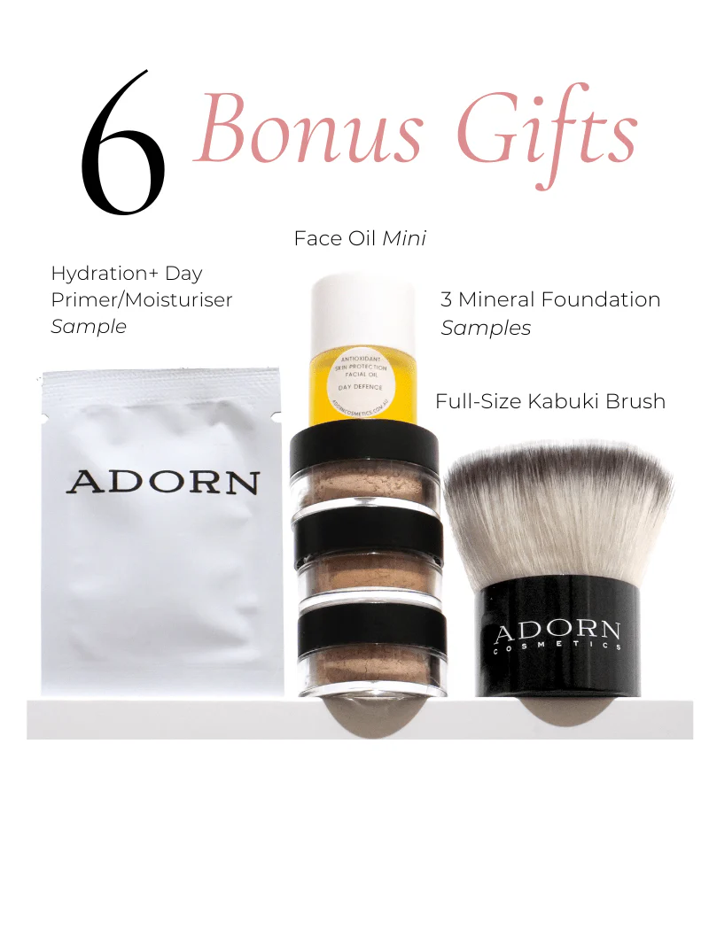 SPF Mineral Foundation + Kabuki Brush | 7 Pce Shade-Match Set - Image 5