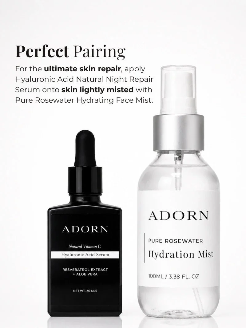 Hyaluronic Acid Natural Night Repair Serum | Refillable - Image 5