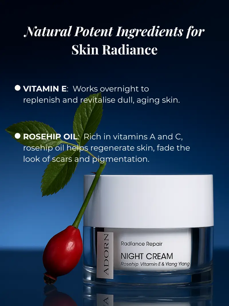 Vitamin E Dry Skin Night Repair Cream | Refillable - Image 3